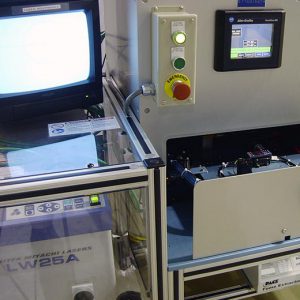 laser welding station on equipment
