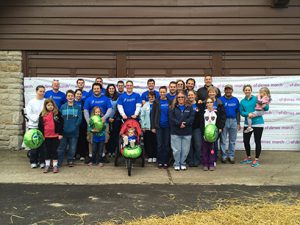 employees and family participating in March of Dimes walk